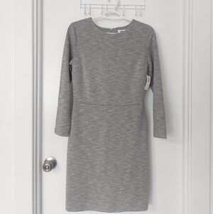 Old Navy Gray Long Sleeve Dress